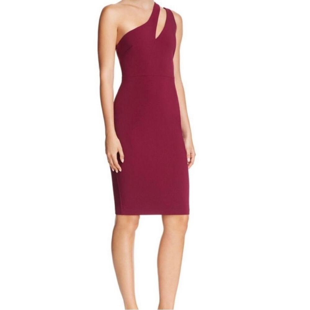 NWT Likely Allison One Shoulder Cutout Dress Plum‎ Size 0
